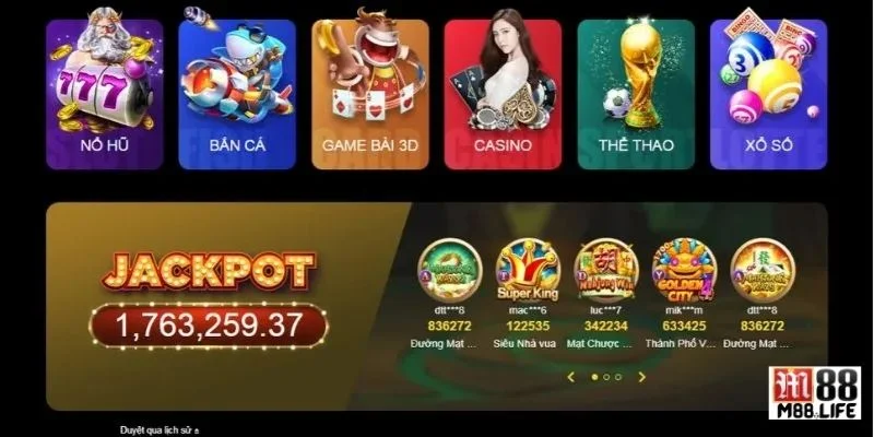 M88 đã đầu tư rất lớn vào kho kèo chơi bạc tỷ.